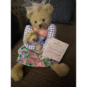 Hallmark Hyacinth & Cuddlesworth Teddy Bear Plush Set With Floral Dress